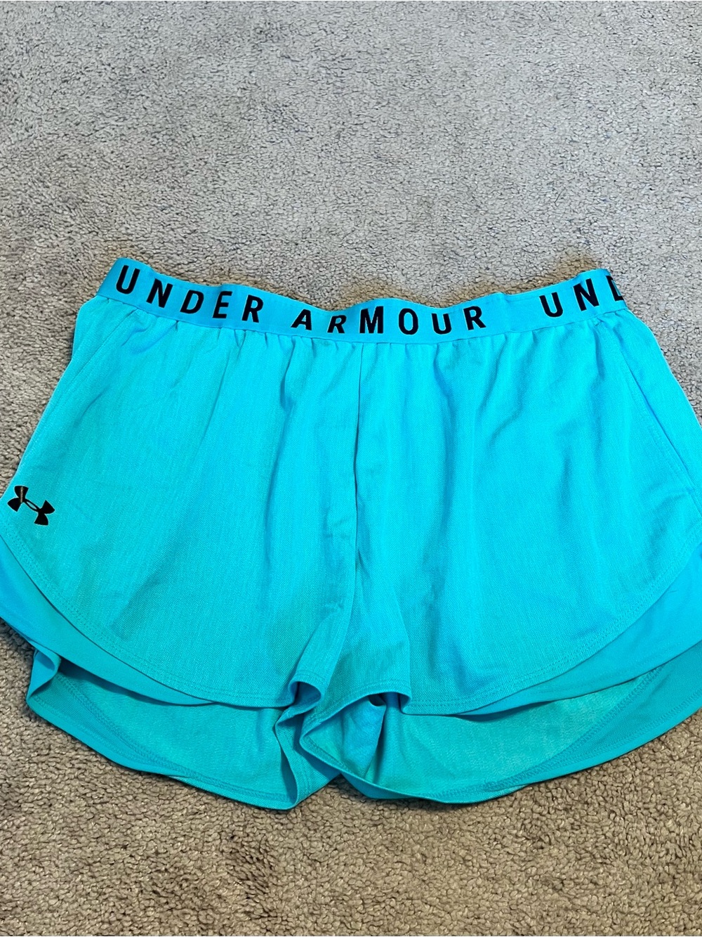 Under Armour Turquoise Blue Athletic Shorts
